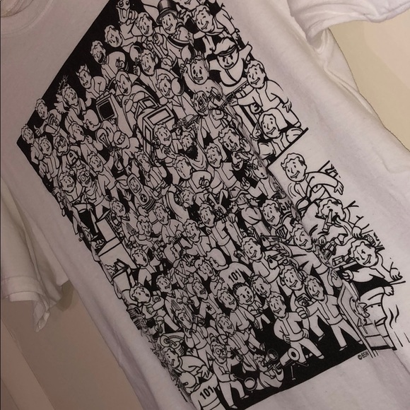 Bethesda Fallout Boys T-shirt M / White - Picture 2 of 3
